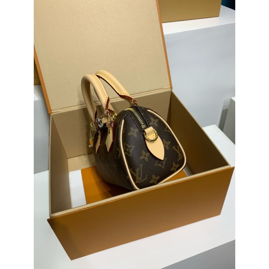 免税特典！M46970G 全鋼 LV 新モデル Speedy 18Cm｜七夕カスタマイズ × オールドモノグラムセット、個性的なバッグを作ろう​ Speedy 18Cm
