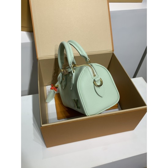 中国独占先行！M24605G 全鋼七夕限定 Speedy 18｜グリーンセットアクセサリー × カスタマイズ可能、18-12.5-11cm の個性的な逸品 18x12.5x11cm 