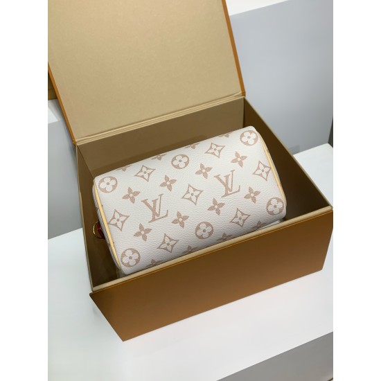 全鋼 M24606G LV 新モデル Speedy 18Cm｜七夕カスタマイズ × 白地モノグラムセット、カスタマイズで専属のバッグを手に入れよう speedy 18Cm