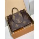 全鋼 46823G OnTheGo Voyage トートバッグ|Giant Monogram×Monogram Reverse デュアルキャンバス、変形機能と LV Horizon 連携で移動に最適 43×33×18.5cm 全鋼 46823G OnTheGo Voyage トートバッグ|Giant Monogram×Monogram Reverse デュアルキャンバス、変形機能と LV Horizon 連携で移動に最適 43×33×18.5cm