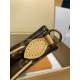 全鋼 M83008 Liv Poch ette｜Monogram キャンバス × 金色チェーン × 天然牛革、ダブルファスナーでセキュアなスタイリッシュバッグ​ 24.4×13.5×6.6cm