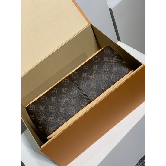免税版 M47149G Dauphine Soft ラージハンドバッグ｜2024 年春夏コレクション × 柔らかい Monogram キャンバス、LV Circle ロゴで高級感満載​ 28×20×11cm