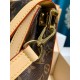 免税版 M47149G Dauphine Soft ラージハンドバッグ｜2024 年春夏コレクション × 柔らかい Monogram キャンバス、LV Circle ロゴで高級感満載​ 28×20×11cm