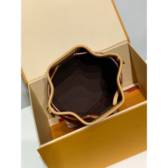 免税特典!M81266G 全鋼 Nano Noé ハンドバッグ|1932 年クラシック構造 ×Monogram キャンバス、収納力と使い勝手に優れた逸品 13×16×10cm 免税特典!M81266G 全鋼 Nano Noé ハンドバッグ|1932 年クラシック構造 ×Monogram キャンバス、収納力と使い勝手に優れた逸品 13×16×10cm