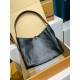 全鋼 M25143G CarryAll Dark ミドルハンドバッグ｜2024 年春夏コレクション × 柔らかい羊革、メタルパーツとシワ模様で魅力的な大容量バッグ​ 39×30×15cm