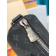 全鋼 M46271G Keepall 25 ハンドバッグ｜Monogram Eclipse Reverse キャンバス × クラシック柄再解釈、安全なファスナー式構造で貴重品を守る​ 25×15×11cm