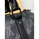 全鋼 M46271G Keepall 25 ハンドバッグ｜Monogram Eclipse Reverse キャンバス × クラシック柄再解釈、安全なファスナー式構造で貴重品を守る​ 25×15×11cm