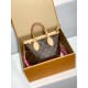 免税特典！M46786G 全鋼製 Neverfull BB ハンドバッグ｜スケールダウンデザイン × テキスタイルバンドとコインケース、コンパクトで実用的な逸品​ 24×14×9cm