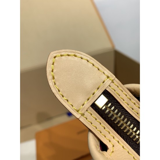 免税特典！M46786G 全鋼製 Neverfull BB ハンドバッグ｜スケールダウンデザイン × テキスタイルバンドとコインケース、コンパクトで実用的な逸品​ 24×14×9cm