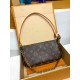 全鋼 M82766 Monogram キャンバス Pochette Accessoires|着脱式レザーストラップ × ゴールドチェーン、収納力抜群のコンパクトバッグ 23.5×13.5×4cm 全鋼 M82766 Monogram キャンバス Pochette Accessoires|着脱式レザーストラップ × ゴールドチェーン、収納力抜群のコンパクトバッグ 23.5×13.5×4cm