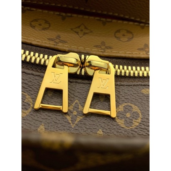 全鋼 M46653G OnTheGo トートバッグ｜Giant Monogram×Monogram Reverse 融合デザイン、着脱コインケースと多様な背負け方で魅力的な逸品​ 25×13×10cm