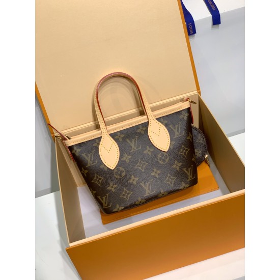 全鋼 M46705G Neverfull BB ハンドバッグ|Neverfull リメイク × 調節可能テキスタイルバンド、コンパクトで実用的なミニバッグ 24×14×9cm 全鋼 M46705G Neverfull BB ハンドバッグ|Neverfull リメイク × 調節可能テキスタイルバンド、コンパクトで実用的なミニバッグ 24×14×9cm