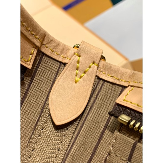 全鋼 M46705G Neverfull BB ハンドバッグ|Neverfull リメイク × 調節可能テキスタイルバンド、コンパクトで実用的なミニバッグ 24×14×9cm 全鋼 M46705G Neverfull BB ハンドバッグ|Neverfull リメイク × 調節可能テキスタイルバンド、コンパクトで実用的なミニバッグ 24×14×9cm