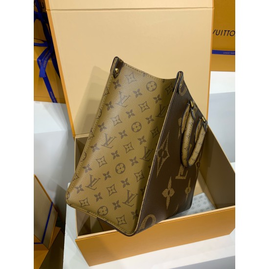 免税版 M45321 Onthego ミドルサイズハンドバッグ|Monogram ツーフェイスデザイン × 多彩な背負け方、大容量で収納性抜群のハイエンド逸品 35×27×14cm 免税版 M45321 Onthego ミドルサイズハンドバッグ|Monogram ツーフェイスデザイン × 多彩な背負け方、大容量で収納性抜群のハイエンド逸品 35×27×14cm