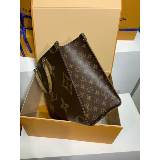 免税版 M45321 Onthego ミドルサイズハンドバッグ|Monogram ツーフェイスデザイン × 多彩な背負け方、大容量で収納性抜群のハイエンド逸品 35×27×14cm 免税版 M45321 Onthego ミドルサイズハンドバッグ|Monogram ツーフェイスデザイン × 多彩な背負け方、大容量で収納性抜群のハイエンド逸品 35×27×14cm