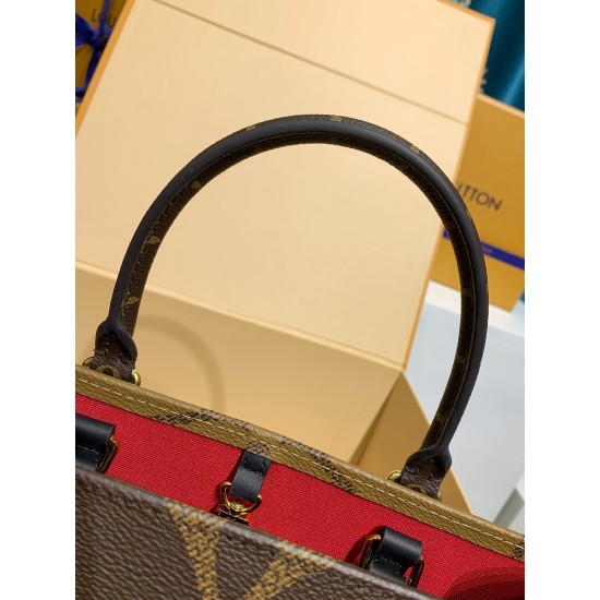 免税版 M45321 Onthego ミドルサイズハンドバッグ|Monogram ツーフェイスデザイン × 多彩な背負け方、大容量で収納性抜群のハイエンド逸品 35×27×14cm 免税版 M45321 Onthego ミドルサイズハンドバッグ|Monogram ツーフェイスデザイン × 多彩な背負け方、大容量で収納性抜群のハイエンド逸品 35×27×14cm