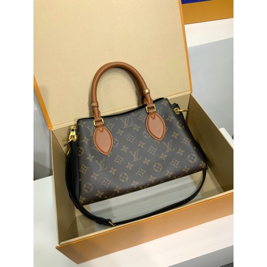 免税版 M46508G 全鋼 VENDOME BB ハンドバッグ｜Monogram キャンバス × レザーミックス、精巧なディテールと大容量でハイエンドな逸品​ 26×18×15cm