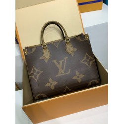 M45039 Onthego ミドルサイズハンドバッグ｜Monogram×Monogram Reverse デュアルキャンバス、多様な背負け方と大容量で日常に欠かせない​ 35×27×14cm