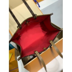 M45039 Onthego ミドルサイズハンドバッグ｜Monogram×Monogram Reverse デュアルキャンバス、多様な背負け方と大容量で日常に欠かせない​ 35×27×14cm