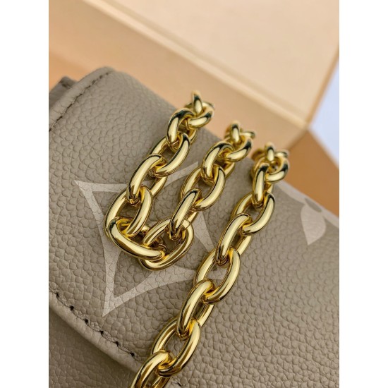 M82211 グレーブラウン Wallet on Chain Ivy ハンドバッグ|Monogram Empreinte 圧紋レザー ×3way 背負け、収納性抜群のファッションと実用両立の逸品 23.5×12×4.3cm M82211 グレーブラウン Wallet on Chain Ivy ハンドバッグ|Monogram Empreinte 圧紋レザー ×3way 背負け、収納性抜群のファッションと実用両立の逸品 23.5×12×4.3cm