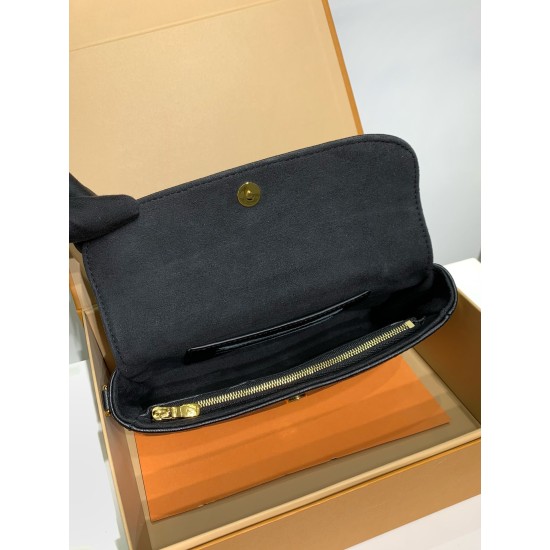 M82154 黒 全鋼 Wallet on Chain Ivy ハンドバッグ|Monogram Empreinte 圧印レザー ×3way 背負け、財布機能付きで収納性抜群の実用ファッションアイテム 23.5×12×4.3cm M82154 黒 全鋼 Wallet on Chain Ivy ハンドバッグ|Monogram Empreinte 圧印レザー ×3way 背負け、財布機能付きで収納性抜群の実用ファッションアイテム 23.5×12×4.3cm