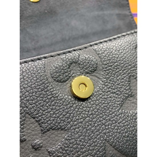 M82154 黒 全鋼 Wallet on Chain Ivy ハンドバッグ|Monogram Empreinte 圧印レザー ×3way 背負け、財布機能付きで収納性抜群の実用ファッションアイテム 23.5×12×4.3cm M82154 黒 全鋼 Wallet on Chain Ivy ハンドバッグ|Monogram Empreinte 圧印レザー ×3way 背負け、財布機能付きで収納性抜群の実用ファッションアイテム 23.5×12×4.3cm