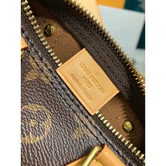 M81085 全鋼免税版 Nano Speedy ハンドバッグ|Speedy ミニ版 ×Monogram キャンバス、多様な背負け方と実用収納でファッションと機能両立 16×10×7.5cm M81085 全鋼免税版 Nano Speedy ハンドバッグ|Speedy ミニ版 ×Monogram キャンバス、多様な背負け方と実用収納でファッションと機能両立 16×10×7.5cm