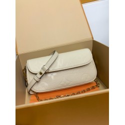 M82210 全鋼 ミルクホワイト Wallet on Chain Ivy ハンドバッグ｜Monogram Empreinte 圧印レザー ×3way 背負け、財布機能付きで実用ファッションの究極アイテム​ 23.5×12×4.3cm