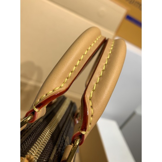 M81085 全鋼免税版 Nano Speedy ハンドバッグ|Speedy ミニチュア ×Monogram キャンバス、多様スタイリングと収納力でクラシックとモダンを兼備 16×10×7.5cm M81085 全鋼免税版 Nano Speedy ハンドバッグ|Speedy ミニチュア ×Monogram キャンバス、多様スタイリングと収納力でクラシックとモダンを兼備 16×10×7.5cm