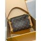 M46358G 全鋼 Side Trunk ミドルサイズハンドバッグ|Monogram キャンバス ×S-lock 錠前、着脱式ハンドルと立体フォルムでヴィンテージとモダンを共存 16×8.5×23.5cm M46358G 全鋼 Side Trunk ミドルサイズハンドバッグ|Monogram キャンバス ×S-lock 錠前、着脱式ハンドルと立体フォルムでヴィンテージとモダンを共存 16×8.5×23.5cm