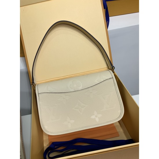 M46388 Diane ハンドバッグ|Monogram Empreinte 圧紋レザー × 着脱式幅広肩ベルト、多様なスタイルに柔軟対応するファッションアイテム 23×16×8.5cm M46388 Diane ハンドバッグ|Monogram Empreinte 圧紋レザー × 着脱式幅広肩ベルト、多様なスタイルに柔軟対応するファッションアイテム 23×16×8.5cm