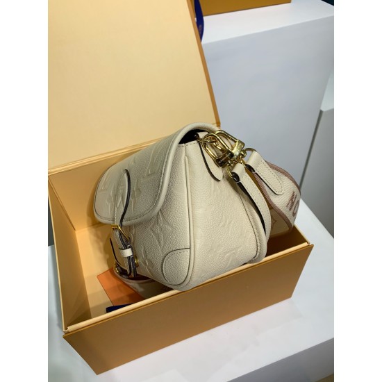M46388 Diane ハンドバッグ|Monogram Empreinte 圧紋レザー × 着脱式幅広肩ベルト、多様なスタイルに柔軟対応するファッションアイテム 23×16×8.5cm M46388 Diane ハンドバッグ|Monogram Empreinte 圧紋レザー × 着脱式幅広肩ベルト、多様なスタイルに柔軟対応するファッションアイテム 23×16×8.5cm