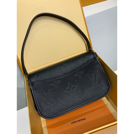 M46386 Diane ハンドバッグ|Monogram Empreinte 圧紋レザー × 着脱式幅広肩ベルト、多様なスタイルに対応するファッションアイテム 23×16×8.5cm M46386 Diane ハンドバッグ|Monogram Empreinte 圧紋レザー × 着脱式幅広肩ベルト、多様なスタイルに対応するファッションアイテム 23×16×8.5cm