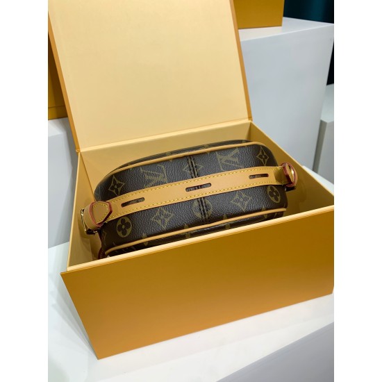 M45647 全鋼 Boite Chapeau Souple ハンドバッグ|帽子ケースモチーフ ×Monogram キャンバス、レトロとモダン融合の実用ファッションアイテム 20×22.5×8cm M45647 全鋼 Boite Chapeau Souple ハンドバッグ|帽子ケースモチーフ ×Monogram キャンバス、レトロとモダン融合の実用ファッションアイテム 20×22.5×8cm