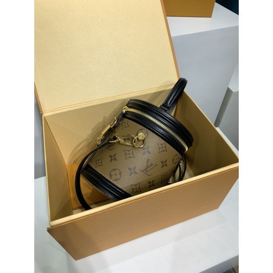 M43986 全鋼ハンドバッグ|Cannes 化粧箱デザイン ×Monogram 混合キャンバス、多様背負け方と高級感でクラシックを革新 15×17×15cm M43986 全鋼ハンドバッグ|Cannes 化粧箱デザイン ×Monogram 混合キャンバス、多様背負け方と高級感でクラシックを革新 15×17×15cm