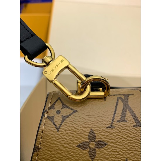 M46548 全鋼 Tilsitt ハンドバッグ|Monogram×Monogram Reverse キャンバス、幾何学デザインと S-lock 錠前で都市的なファッションを体現 24×18×7cm M46548 全鋼 Tilsitt ハンドバッグ|Monogram×Monogram Reverse キャンバス、幾何学デザインと S-lock 錠前で都市的なファッションを体現 24×18×7cm