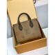 M46373 免税版 OnTheGo スモールハンドバッグ|Monogram×Monogram Reverse×Giant 柄、着脱式小銭入れと多収納でファッションと実用両立 25×19×11.5cm M46373 免税版 OnTheGo スモールハンドバッグ|Monogram×Monogram Reverse×Giant 柄、着脱式小銭入れと多収納でファッションと実用両立 25×19×11.5cm
