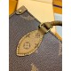 M46373 免税版 OnTheGo スモールハンドバッグ|Monogram×Monogram Reverse×Giant 柄、着脱式小銭入れと多収納でファッションと実用両立 25×19×11.5cm M46373 免税版 OnTheGo スモールハンドバッグ|Monogram×Monogram Reverse×Giant 柄、着脱式小銭入れと多収納でファッションと実用両立 25×19×11.5cm