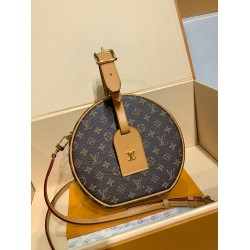 LV M43514 Petite boite chapeau ハンドバッグ｜帽子ケースモチーフの可愛らしい全鋼カーリングバッグ 17.5×16.5×7.5cm