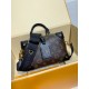 M45571 Petite Malle Souple ハンドバッグ|Monogram キャンバスと伝統工芸の融合で生まれた個性的な逸品 20×14×7.5cm M45571 Petite Malle Souple ハンドバッグ|Monogram キャンバスと伝統工芸の融合で生まれた個性的な逸品 20×14×7.5cm