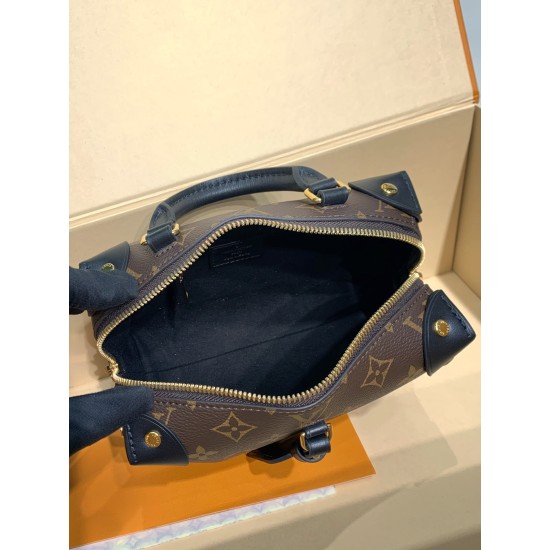 M45571 Petite Malle Souple ハンドバッグ|Monogram キャンバスと伝統工芸の融合で生まれた個性的な逸品 20×14×7.5cm M45571 Petite Malle Souple ハンドバッグ|Monogram キャンバスと伝統工芸の融合で生まれた個性的な逸品 20×14×7.5cm
