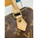 M61252 Nano Speedy ハンドバッグ|Monogram キャンバスで描く究極の女性的な軽量ミニバッグ 16×11×9cm M61252 Nano Speedy ハンドバッグ|Monogram キャンバスで描く究極の女性的な軽量ミニバッグ 16×11×9cm