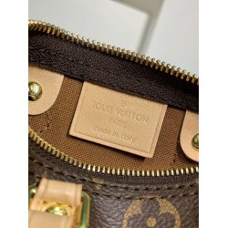 M61252 Nano Speedy ハンドバッグ｜Monogram キャンバスで描く究極の女性的な軽量ミニバッグ 16×11×9cm