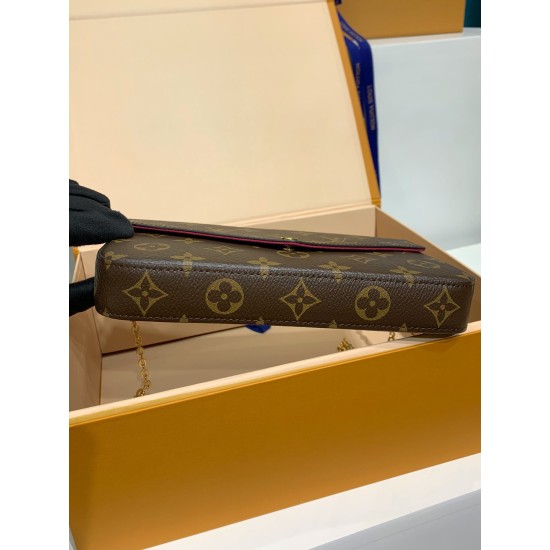 M61276 全鋼 3 点セット Pochette Felicie ハンドバッグ|エレガントなデザインと機能性の究極の融合 21×12×3cm M61276 全鋼 3 点セット Pochette Felicie ハンドバッグ|エレガントなデザインと機能性の究極の融合 21×12×3cm