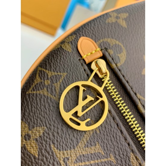 M81098 全鋼 ループ ハーフムーン バッグ|Nicolas Ghesquière の創想で生まれた半月形ファッションアイコン 23×13×16cm M81098 全鋼 ループ ハーフムーン バッグ|Nicolas Ghesquière の創想で生まれた半月形ファッションアイコン 23×13×16cm