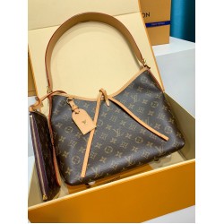 M46203 全鋼 CarryAll スモールハンドバッグ｜Monogram キャンバスと革のブレンドで都市生活に最適な実用逸品 29×24×12cm  