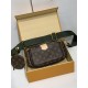 M44813 全鋼 Multi Pochette Accessories ハンドバッグ|Monogram キャンバス 3 点セットで活力と収納性を兼備 23.5×12×5.5cm M44813 全鋼 Multi Pochette Accessories ハンドバッグ|Monogram キャンバス 3 点セットで活力と収納性を兼備 23.5×12×5.5cm