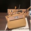 Hermes 29cm kelly 2424 togo & swift 4B/ Biscuit& 3G /Alezan 29cm Silver Hardware Full Handmade