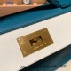 Hermes kelly 2424 togo & swift W0 /Vert Bosphore& 6H /Vert Veronese 29cm Gold Hardware 29cm Full Handmade Hermes kelly 2424 togo & swift W0 /Vert Bosphore& 6H /Vert Veronese 29cm Gold Hardware 29cm Full Handmade