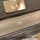Hermes kelly 2424 Matte Crocodile 8F / Etain Silver Hardware Full Handmade Hermes kelly 2424 Matte Crocodile 8F / Etain Silver Hardware Full Handmade